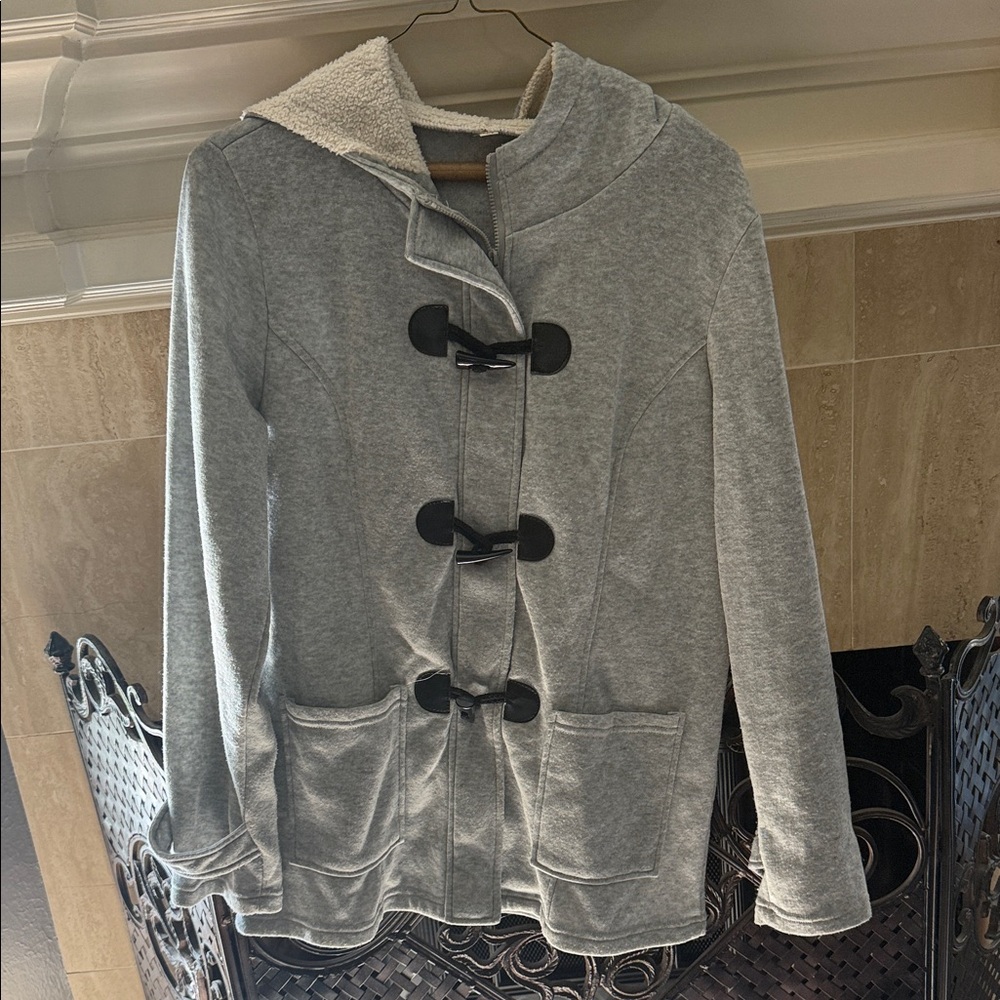 Women's Gray lightweight Toggle Coat - image 1